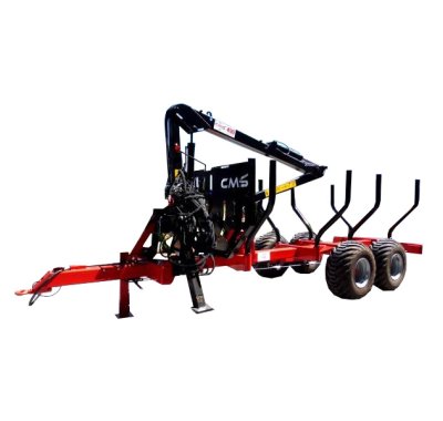 Remorque grue forestière de débardage MP85 grue CMS 490