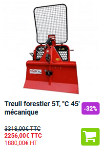  Treuil forestier 5T, ''C 45'' mécanique